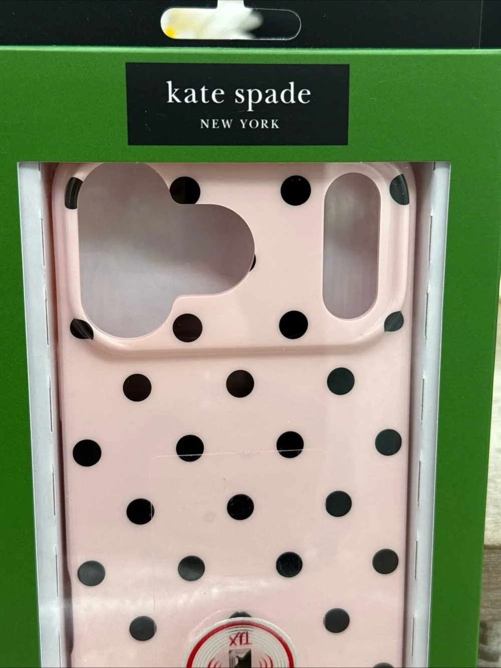kate spade New York Pink Polka Dot Protective Phone Case 17 pro max